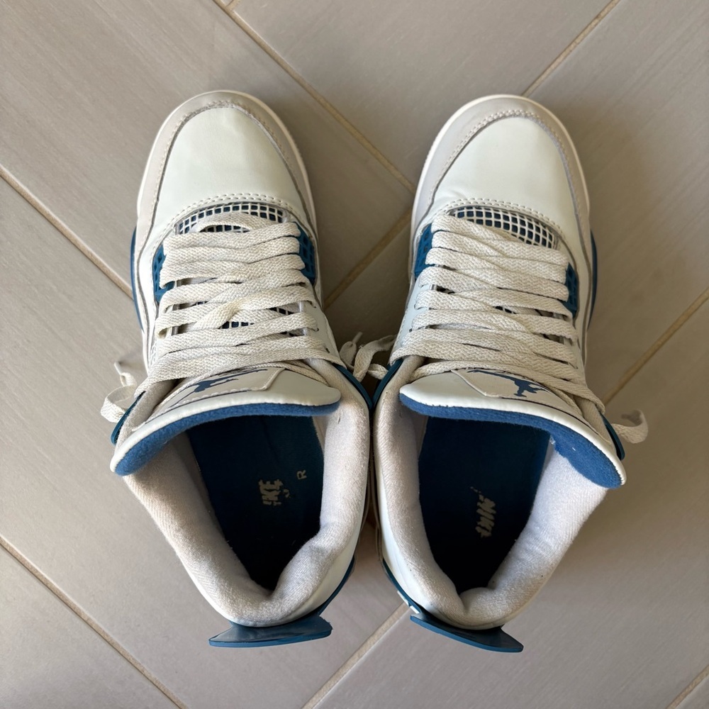 Nike Air Jordan 4 Retro 2024 Men’s Sneakers | Military Blue | Size 7 - Picture 7 of 16